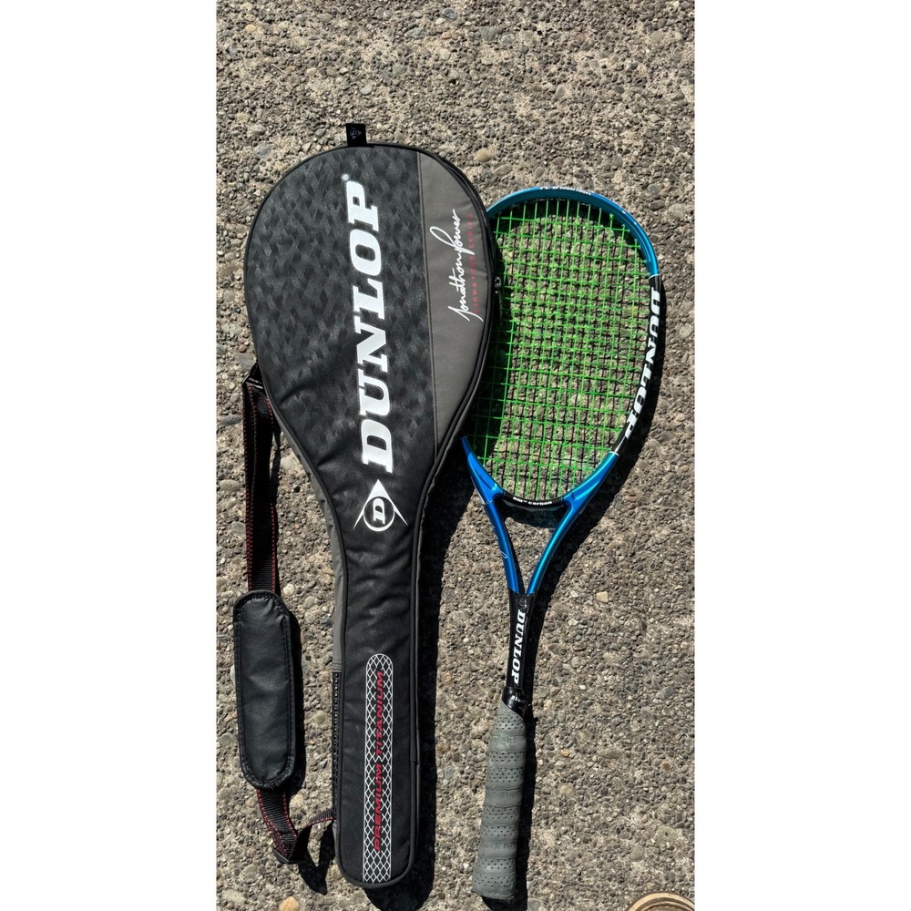 Dunlop ICE Elite Jonathan Power Signature Series Squash Racket with Case Blue